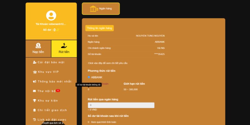 Lựa chọn hình thức giao dịch rút tiền New88